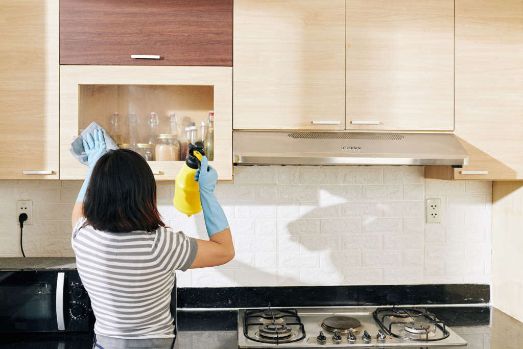 clean kitchen thoroughly