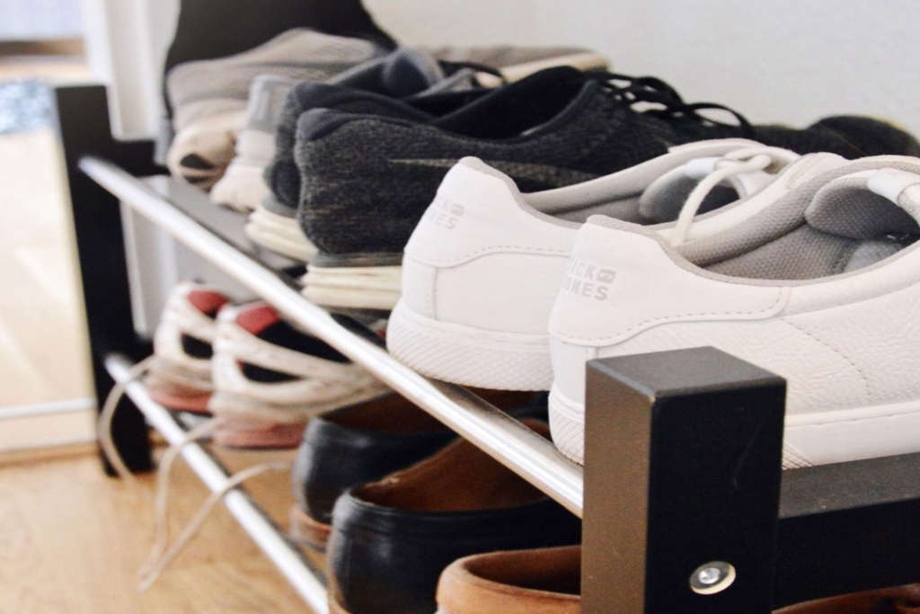 storing shoes